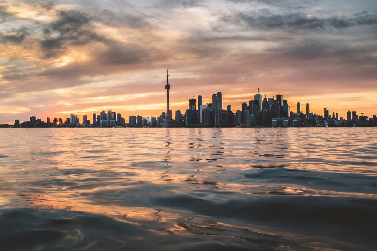 Skyline von Toronto mit dem CN Tower, Kanada