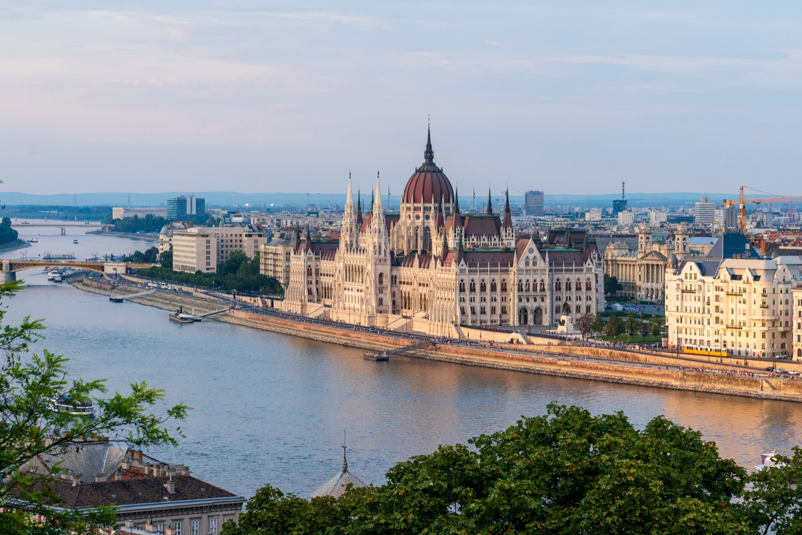 Budapest Parliament building on the Danube, Hungary